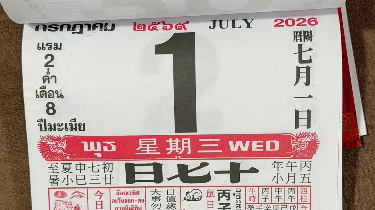 มาแล้ว หวยปฏิทินจีน 1/7/69 คอหวยตามส่องแนวทาง "เลขดังงวดนี้" ไปลุ้นโชคเกี่ยวกับเลขเด็ด