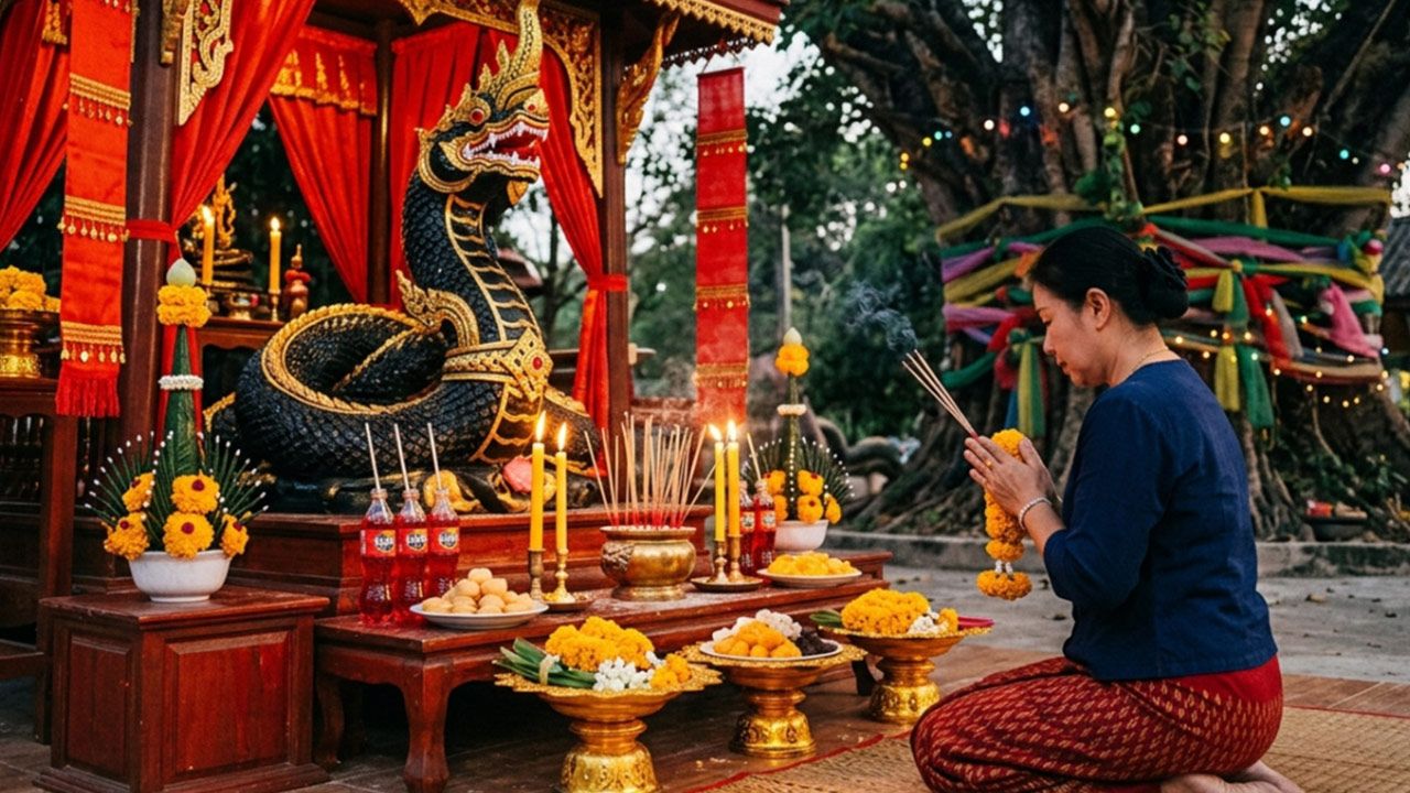 "ไหว้งูเจ้าที่" จุดธูปกี่ดอก? เสริมบารมีวาสนา ขอพรคุ้มครอง รับโชคลาภเกี่ยวกับวัฒนธรรม
